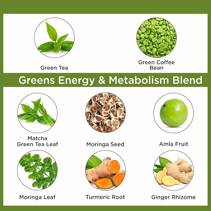Organic Veda Moringa & Matcha Green 60 Count