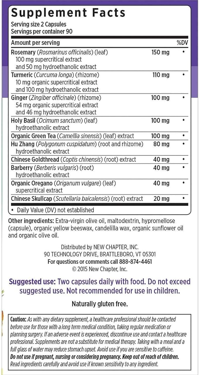 New Chapter Zyflamend Whole Body 180 ct