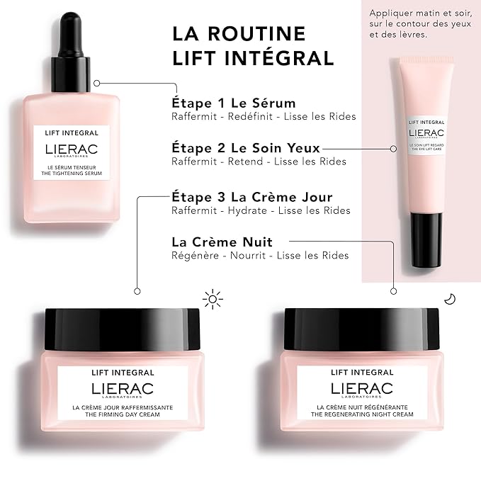 LIERAC|Lift Integral Eye Care Cream with Hyaluronic Acid : Firming, Reduces Appearance of Wrinkles & Under Eye Dark Circles for Sensitive Skin|15 ml