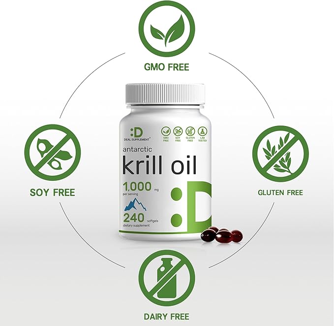 Antarctic Krill Oil, 1,000mg Per Serving, 240* Softgels