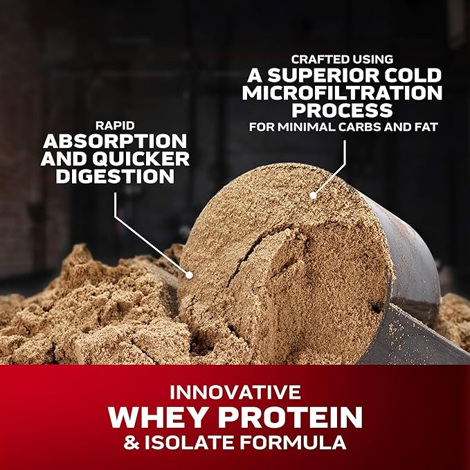 Muscletech Whey Protein Powder | MuscleTech Nitro-Tech Whey Gold Protein Isolate Smoothie Mix for Muscle Gain | Chocolate, 5 lbs (69 Serv) (package varies)