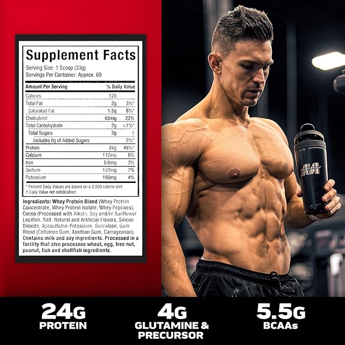 Muscletech Whey Protein Powder | MuscleTech Nitro-Tech Whey Gold Protein Isolate Smoothie Mix for Muscle Gain | Chocolate, 5 lbs (69 Serv) (package varies)