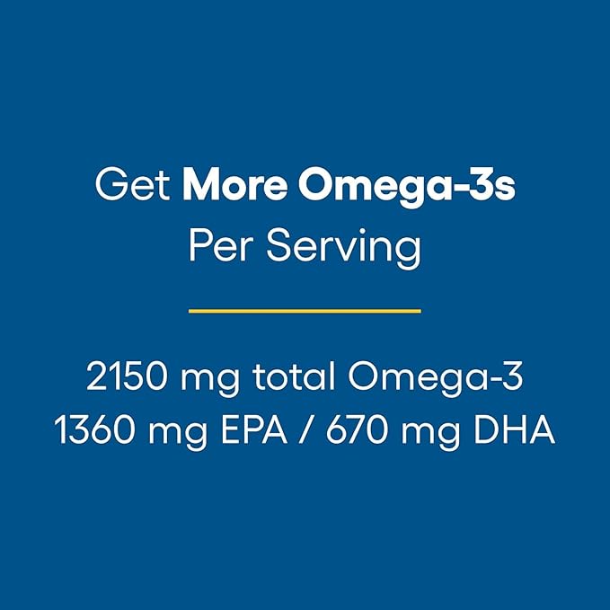 Natural Factors RxOmega-3 Ultra Strength Fish D3, High 2,150 mg, 60 Softgels