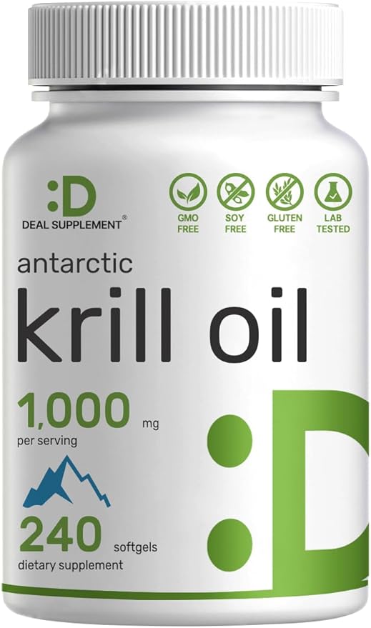 Antarctic Krill Oil, 1,000mg Per Serving, 240* Softgels
