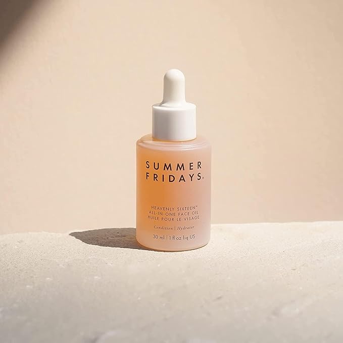Summer Fridays Heavenly Sixteen Face Oil - All-In-One Hydrating Face Oil for Dry Skin - Made with a Restorative Blend of 16 Non-Comedogenic Oils to Help Condition and Plump Skin (1 Fl Oz)