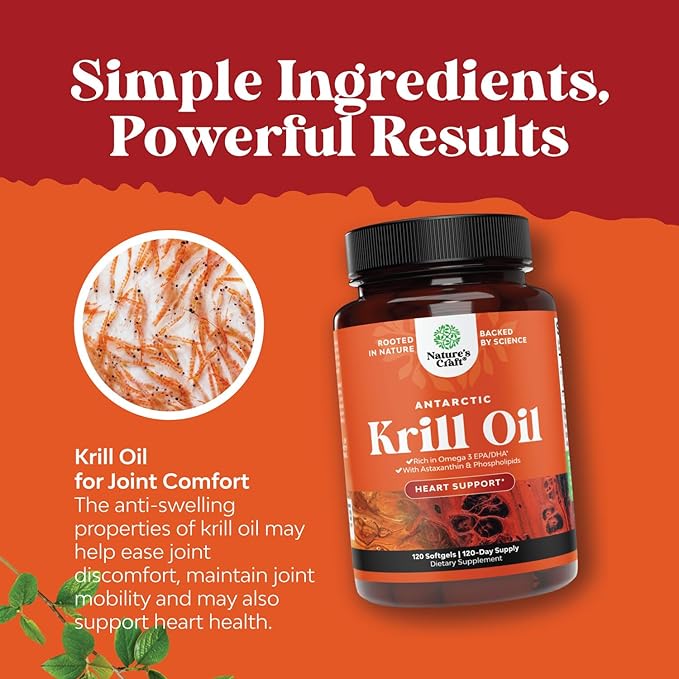 Antarctic Krill Oil 500mg Softgels 3 Fatty 3 Supplement