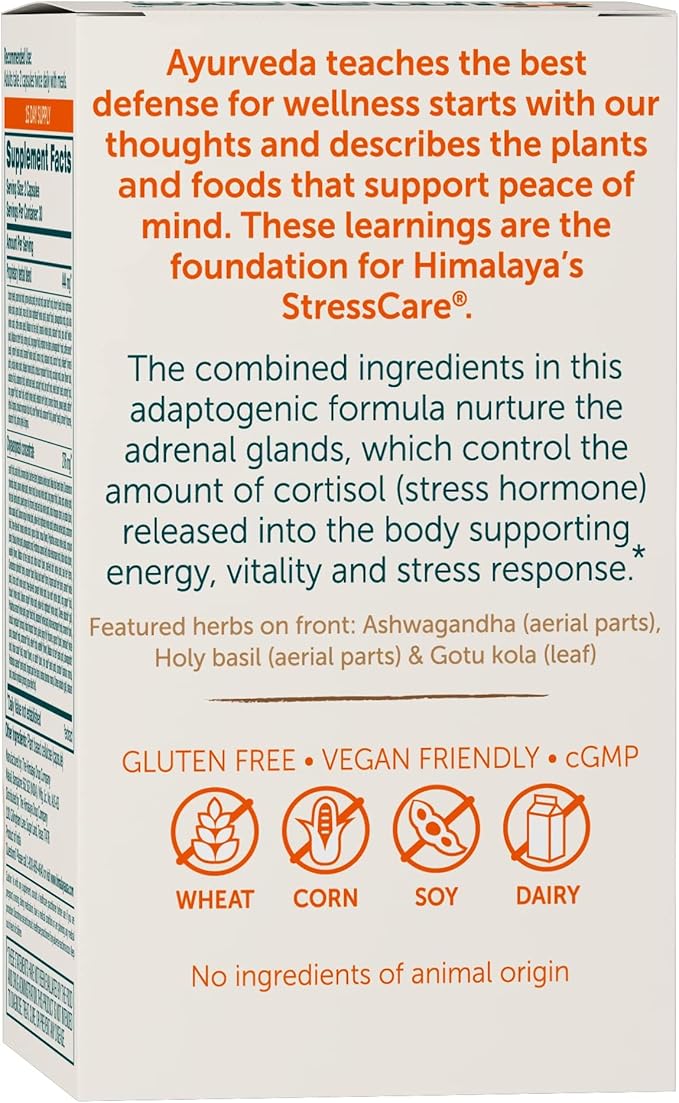 Himalaya StressCare Herbal Supplement, Supports Stress 60 Capsules