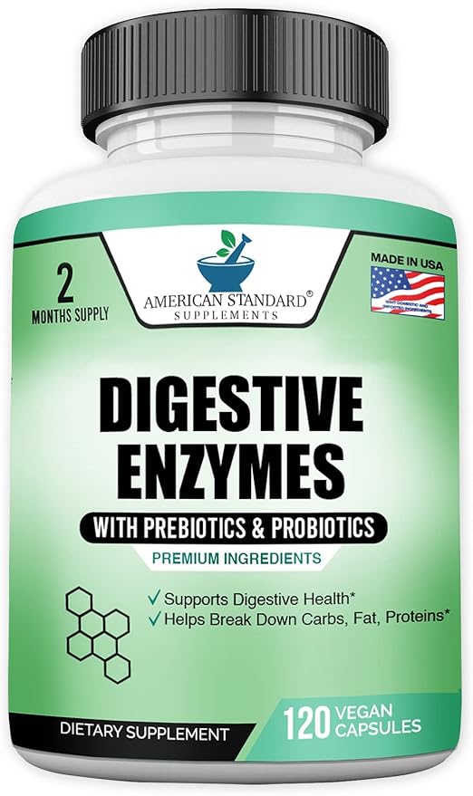 Digestive Enzymes Plus Probiotics & Prebiotics, 120 Veggie 2 Month